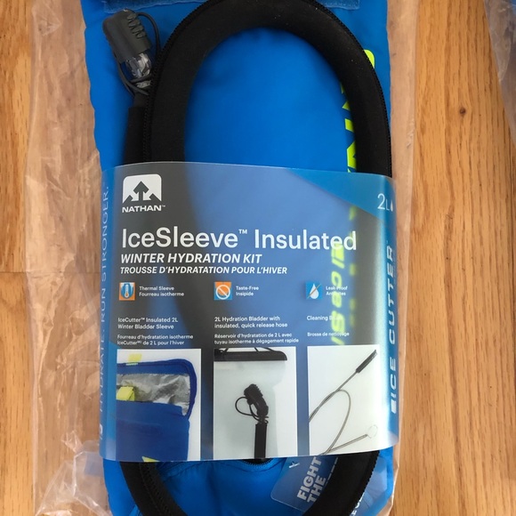 3 NEW NATHAN ICESLEEVE INSULATED HYDRATION PACK RESERVOIRS 2 LITER / 67 OZ - Picture 2 of 5